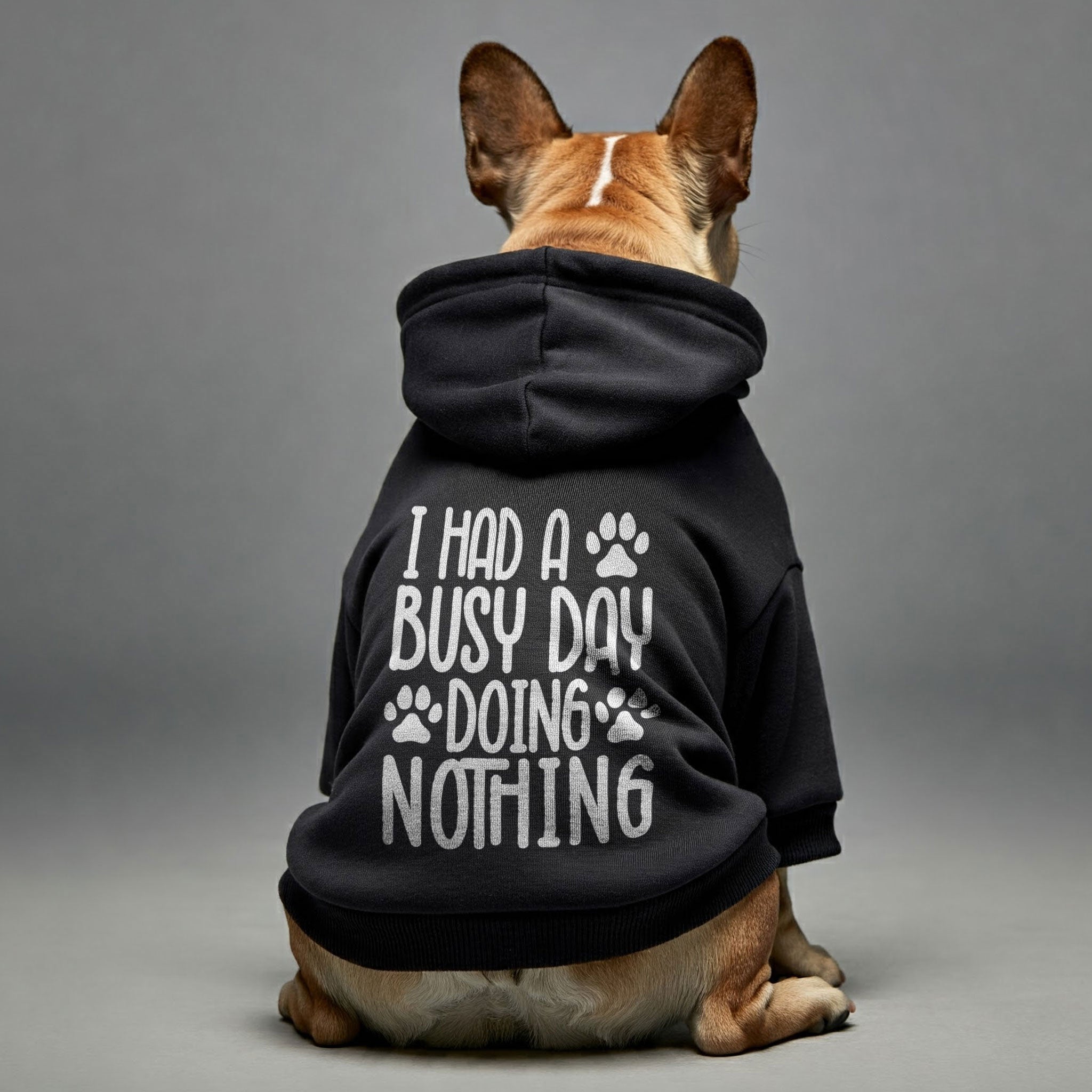 I Had a Busy Day… Doing Nothing – Dog Hoodie – Dog Clothes