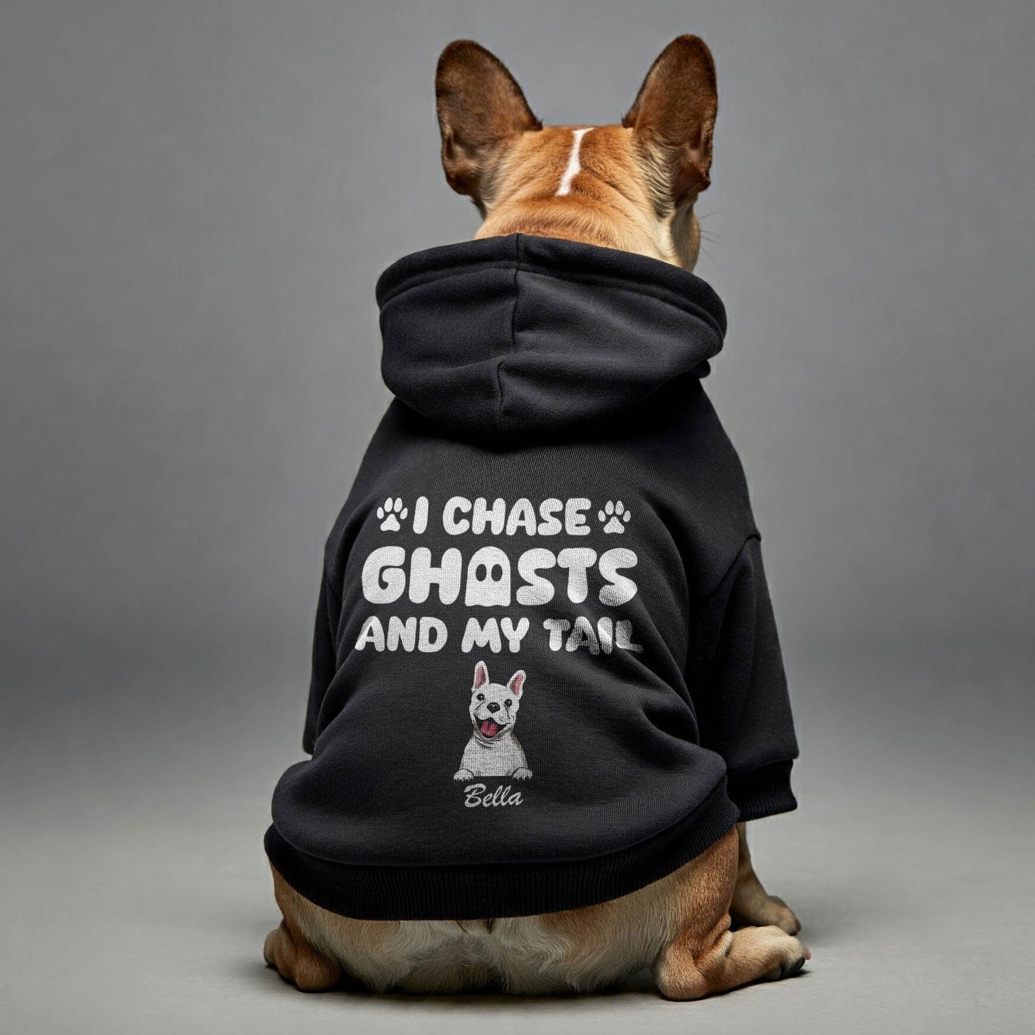 I chase Ghosts - personalized hoodie with your dog name and breed – dog hoodie – dog clothes