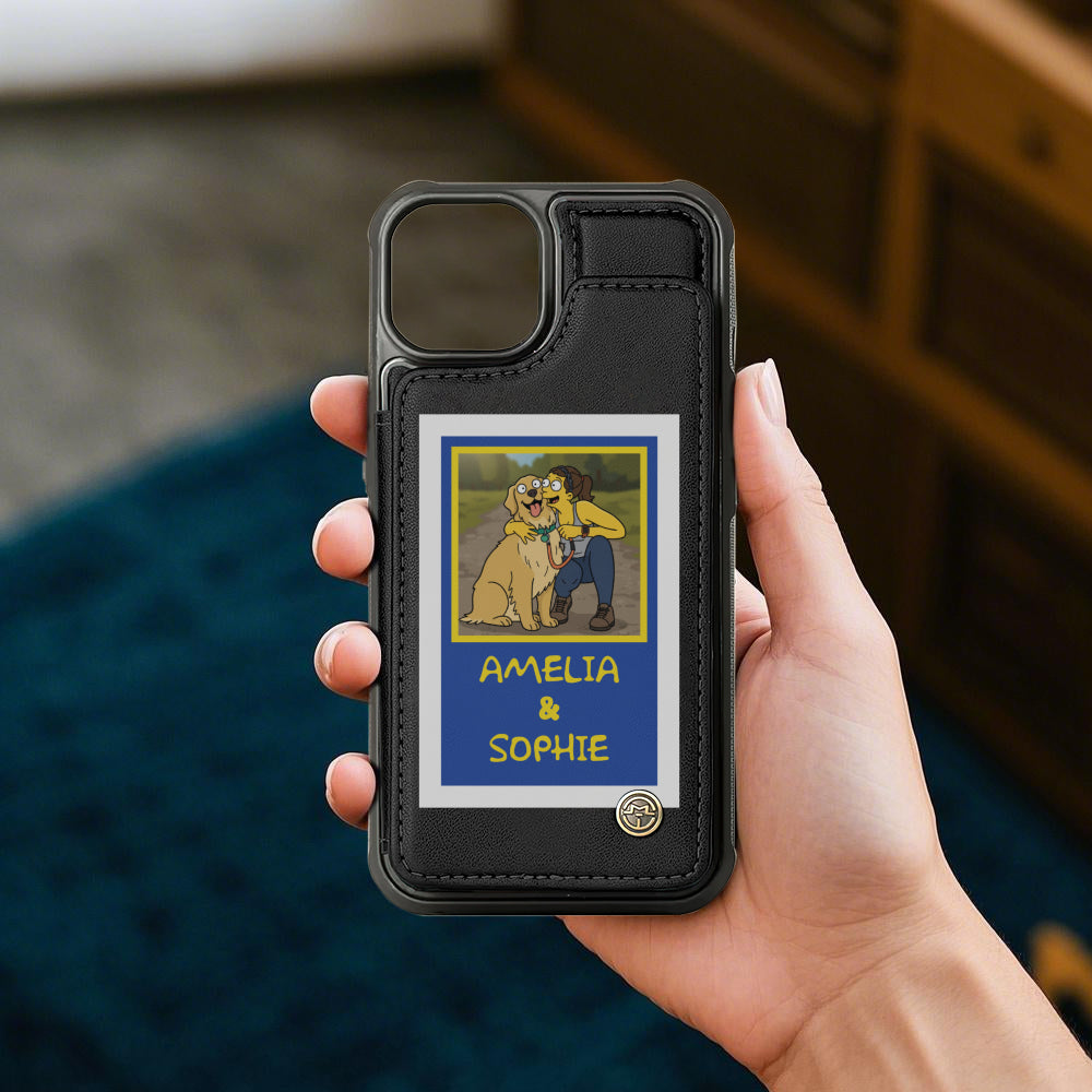 Albik - Personalized  Leather Wallet Case  for iPhone & Samsung