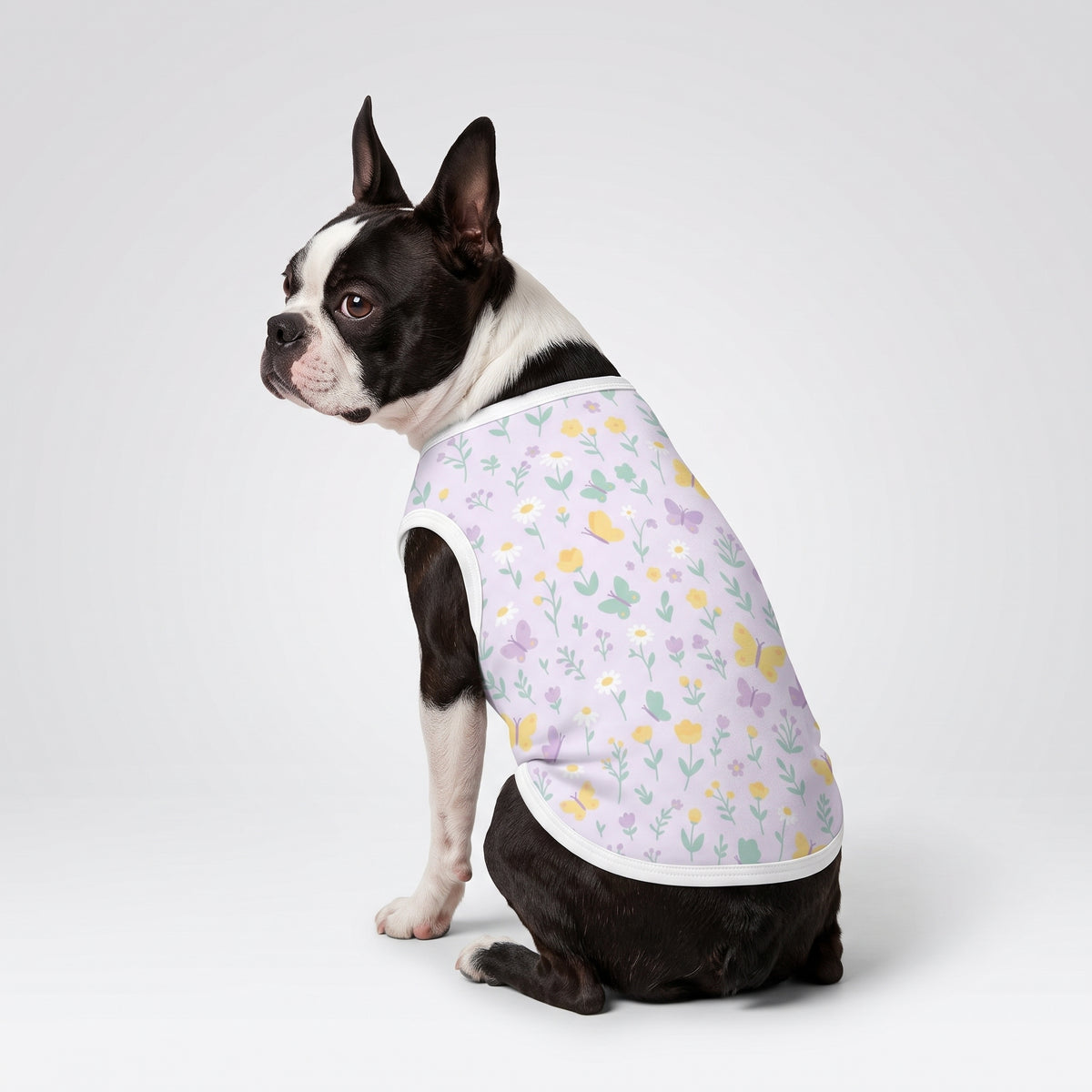 Pastel Butterfly Meadow Small Dog Shirt