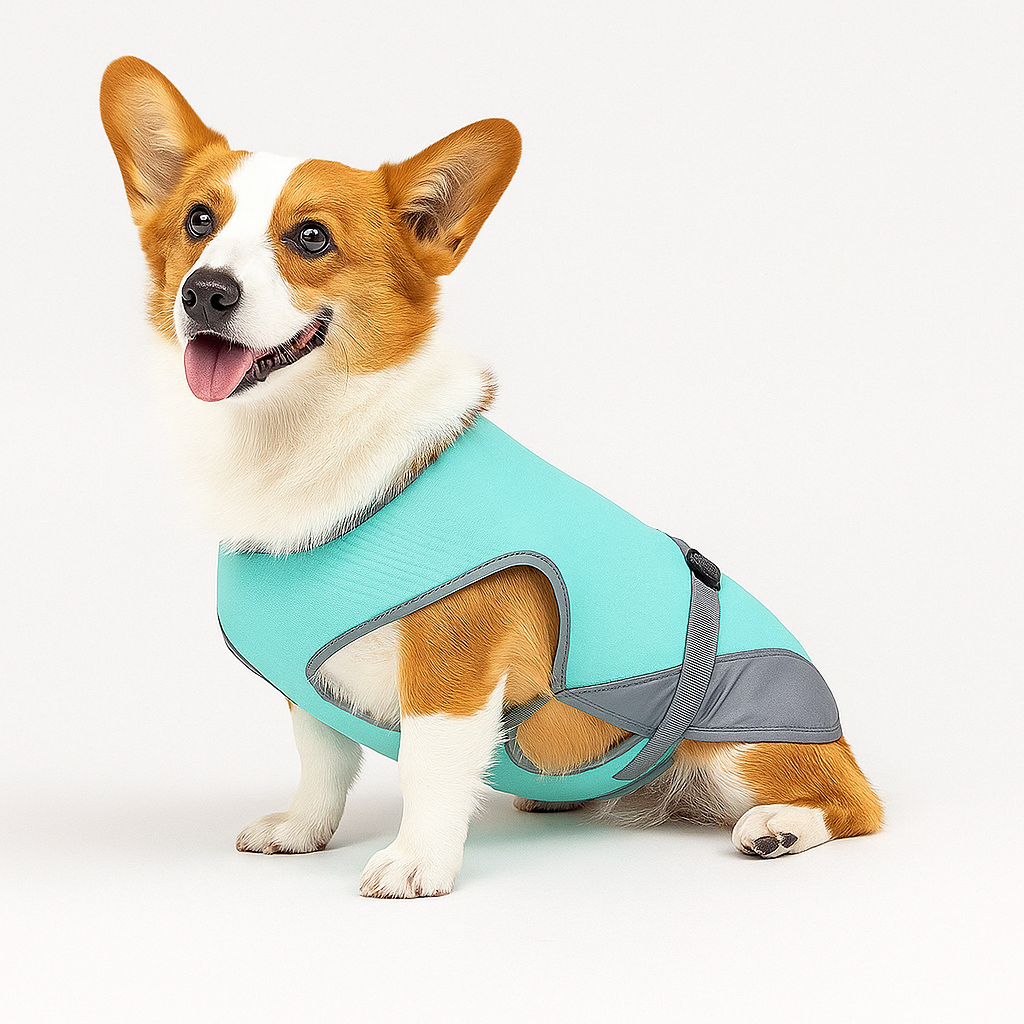 Breathable mesh cooling vest for dogs