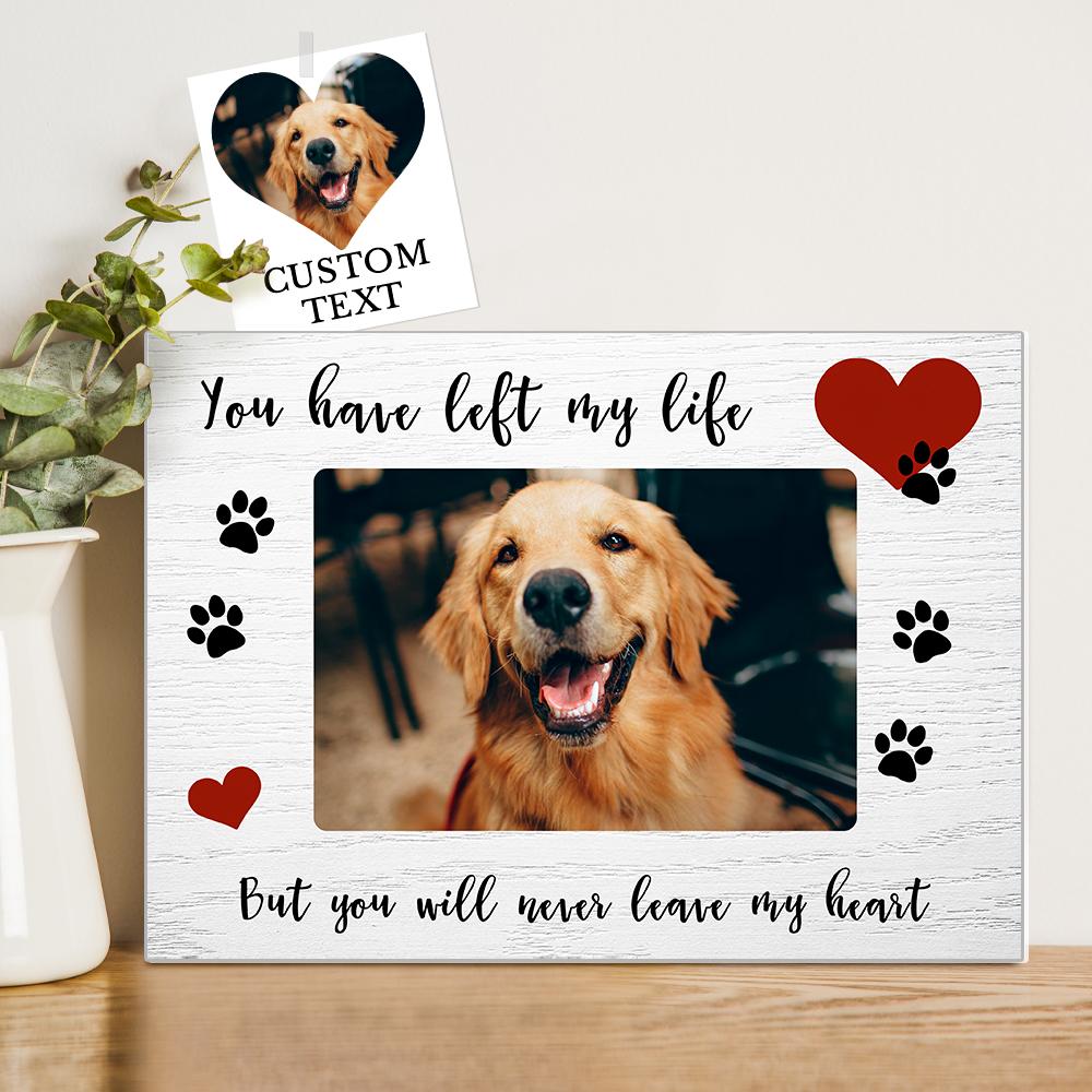 Personalized Dog Photo Frame – Custom Sketch Effect Gift for Dog Lovers