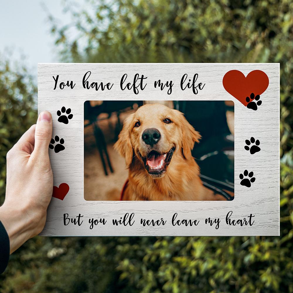 Personalized Dog Photo Frame – Custom Sketch Effect Gift for Dog Lovers