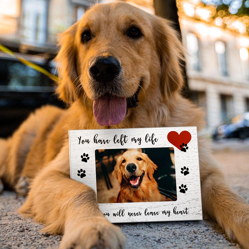 Personalized Dog Photo Frame – Custom Sketch Effect Gift for Dog Lovers