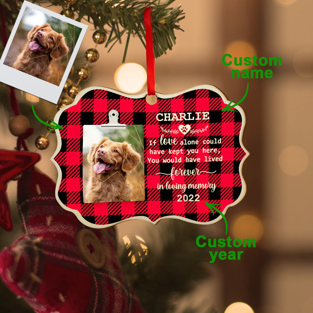 Personalized Dog Wooden Ornament – Custom Christmas & Birthday Gift