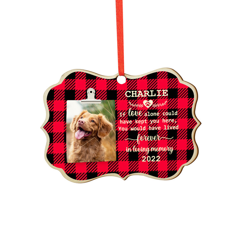 Personalized Dog Wooden Ornament – Custom Christmas & Birthday Gift