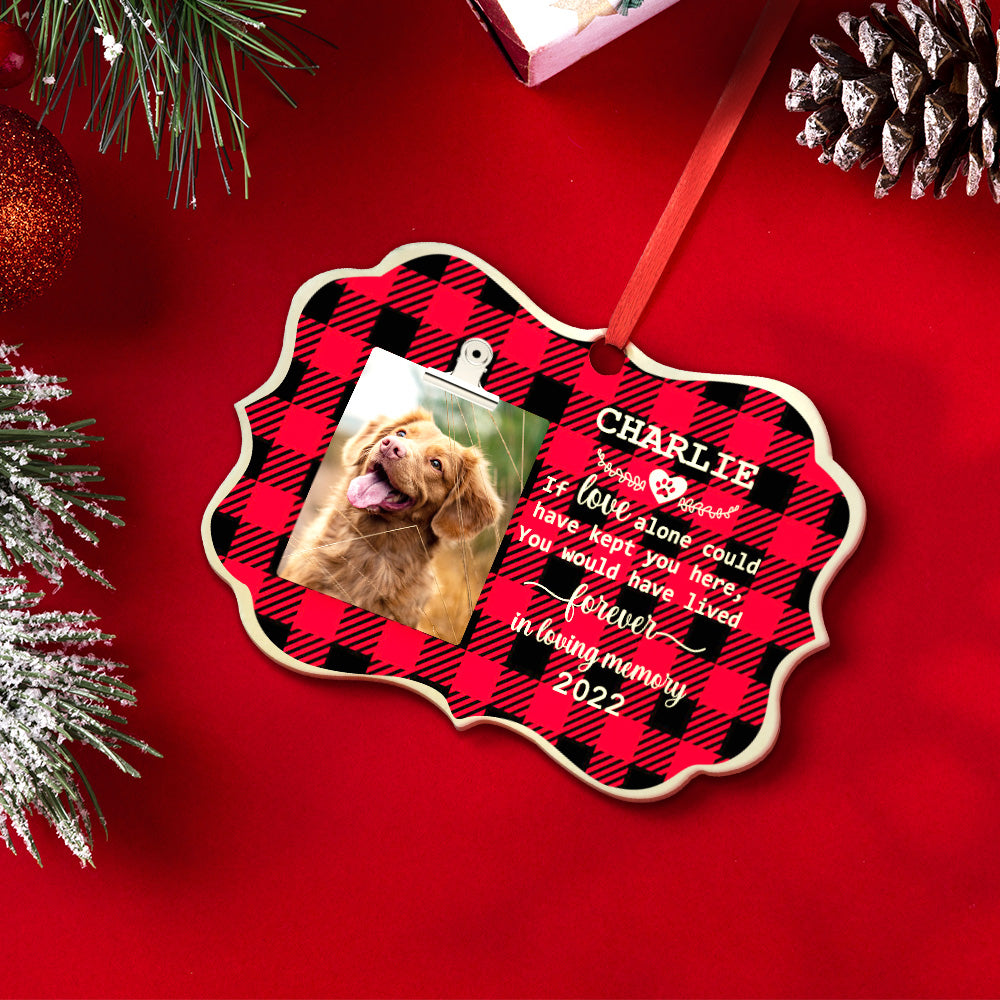 Personalized Dog Wooden Ornament – Custom Christmas & Birthday Gift