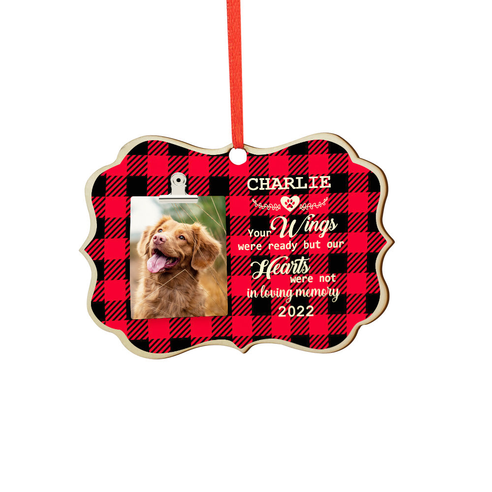 Personalized Dog Wooden Ornament – Custom Christmas & Birthday Gift