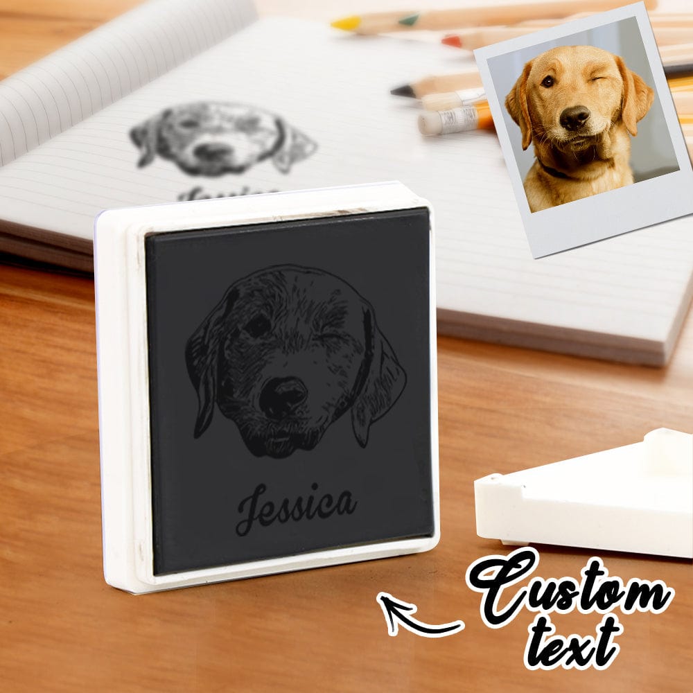 Personalized Face Stamp – Custom Photo Gift for Friends, Family & Dog Lovers