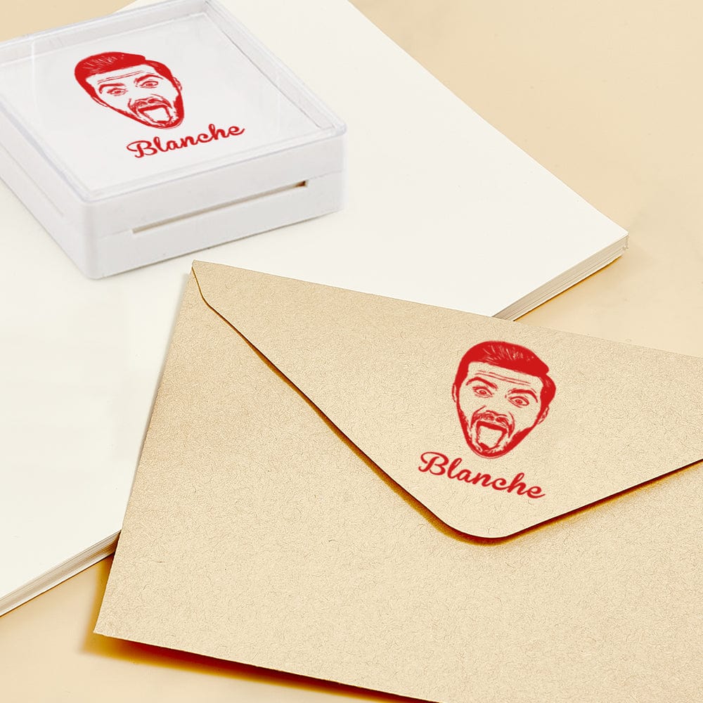 Personalized Face Stamp – Custom Photo Gift for Friends, Family & Dog Lovers