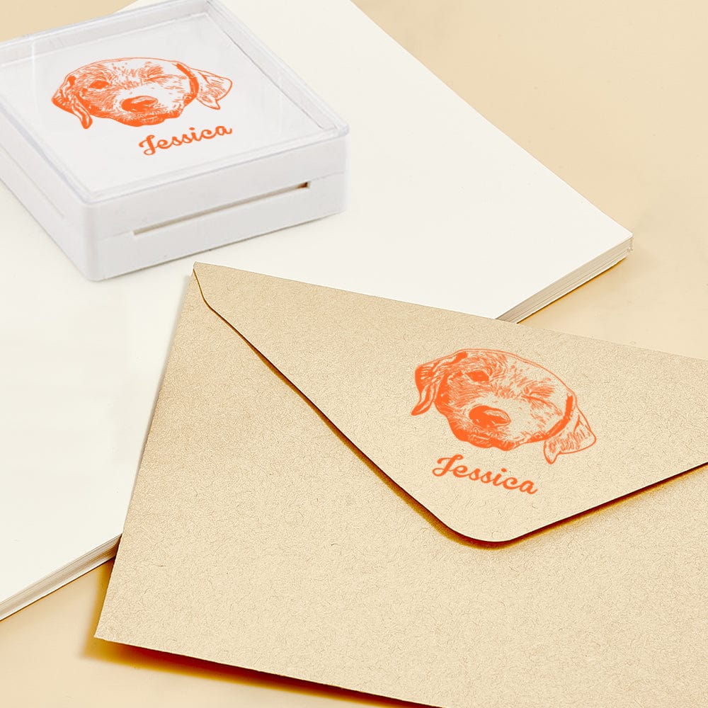 Personalized Face Stamp – Custom Photo Gift for Friends, Family & Dog Lovers