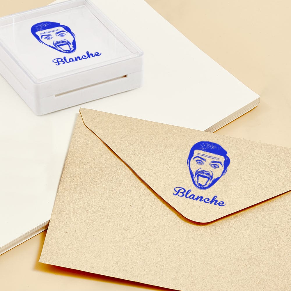 Personalized Face Stamp – Custom Photo Gift for Friends, Family & Dog Lovers