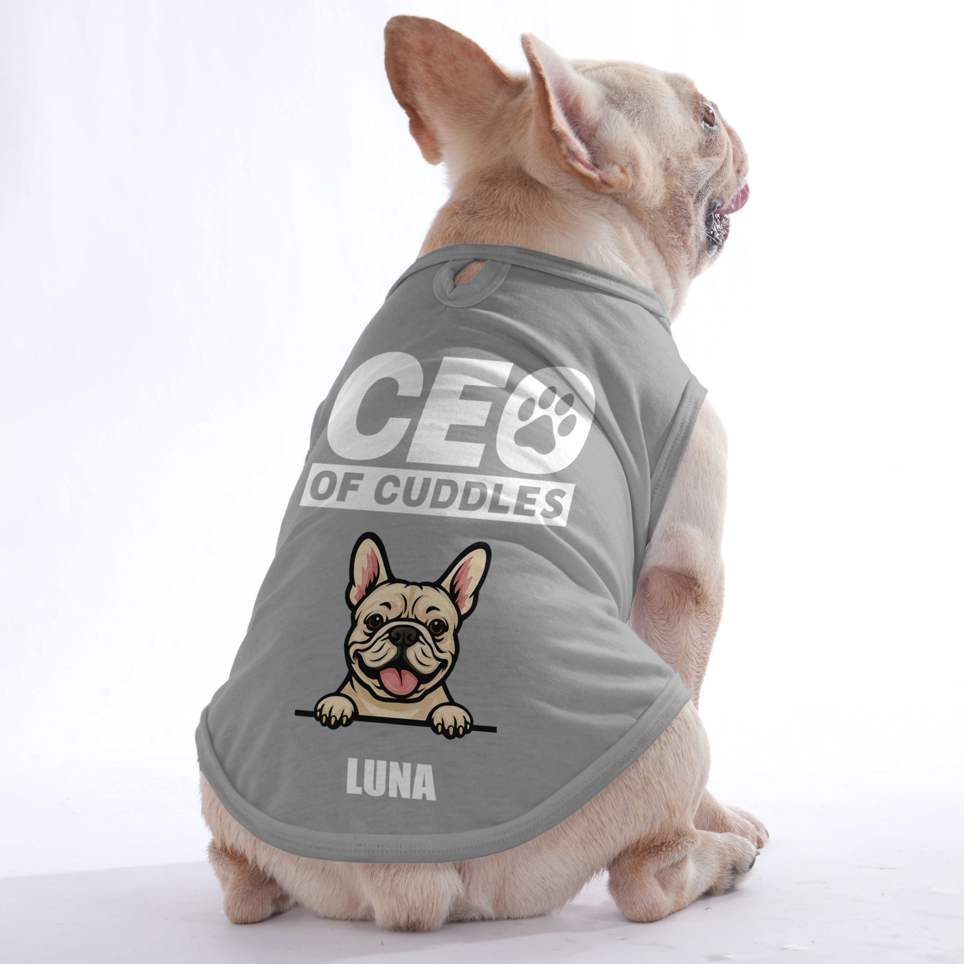 'CEO of cuddles' custom dog Shirt