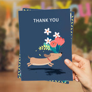 Personalized Thank You Cards – Custom Dog Photo & Message Greeting Set