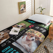 Personalized Dog Photo Duvet Cover – Custom Bedding Gift for All Ages