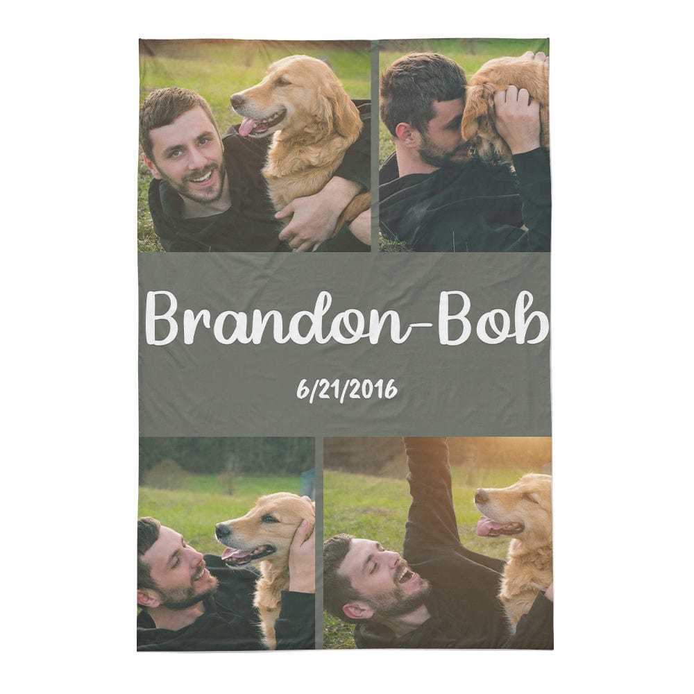 Personalized Dog Photo Duvet Cover – Custom Bedding Gift for All Ages