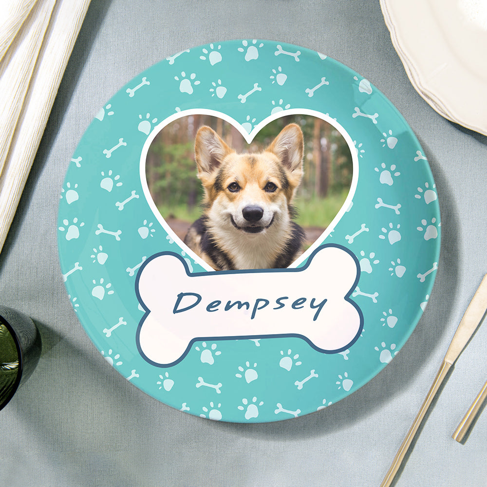 Personalized Ceramic Plate – Unique Dog Lover Gift