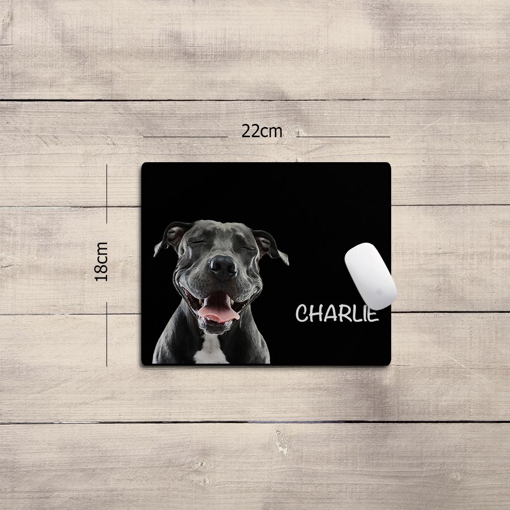 Custom Dog photo Mouse Pad – Comfortable Rubber Base for Office & Gaming