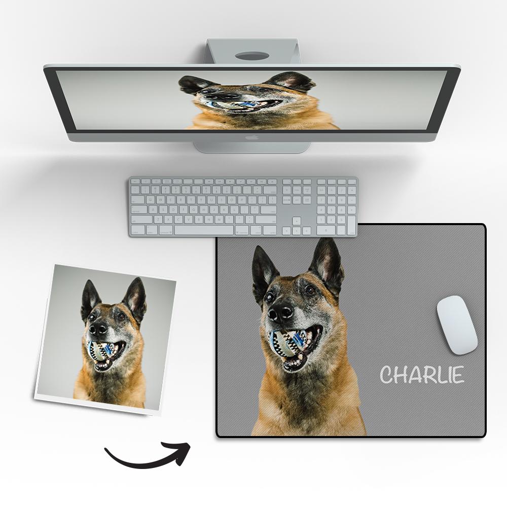 Custom Dog photo Mouse Pad – Comfortable Rubber Base for Office & Gaming