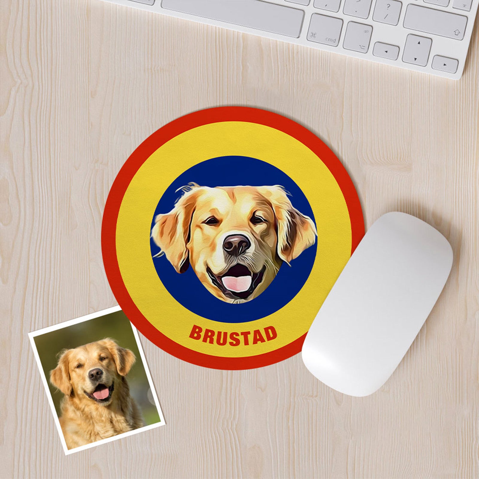 Personalized Dog Photo Mouse Pad
