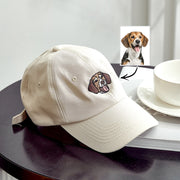 Personalized Dog Portrait Hat – Custom Embroidered Gift for Dog Lovers