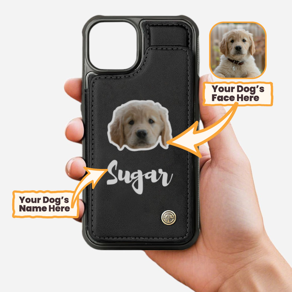 Rocky - Personalized  Leather Wallet Case  for iPhone & Samsung