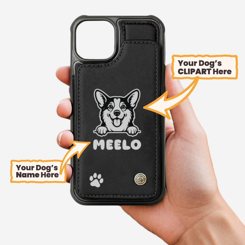 Victor - Personalized  Leather Wallet Case  for iPhone & Samsung