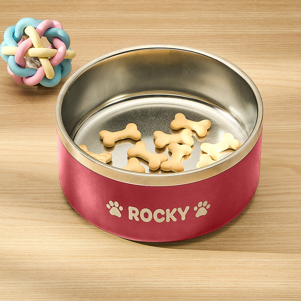 Personalized Dog Bowl Water Dish
