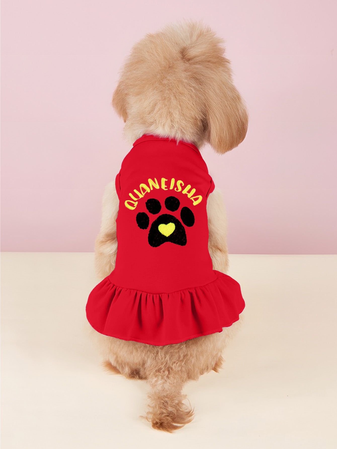 Personalized Dog Dress – Custom Embroidered Gift for Dog Lovers
