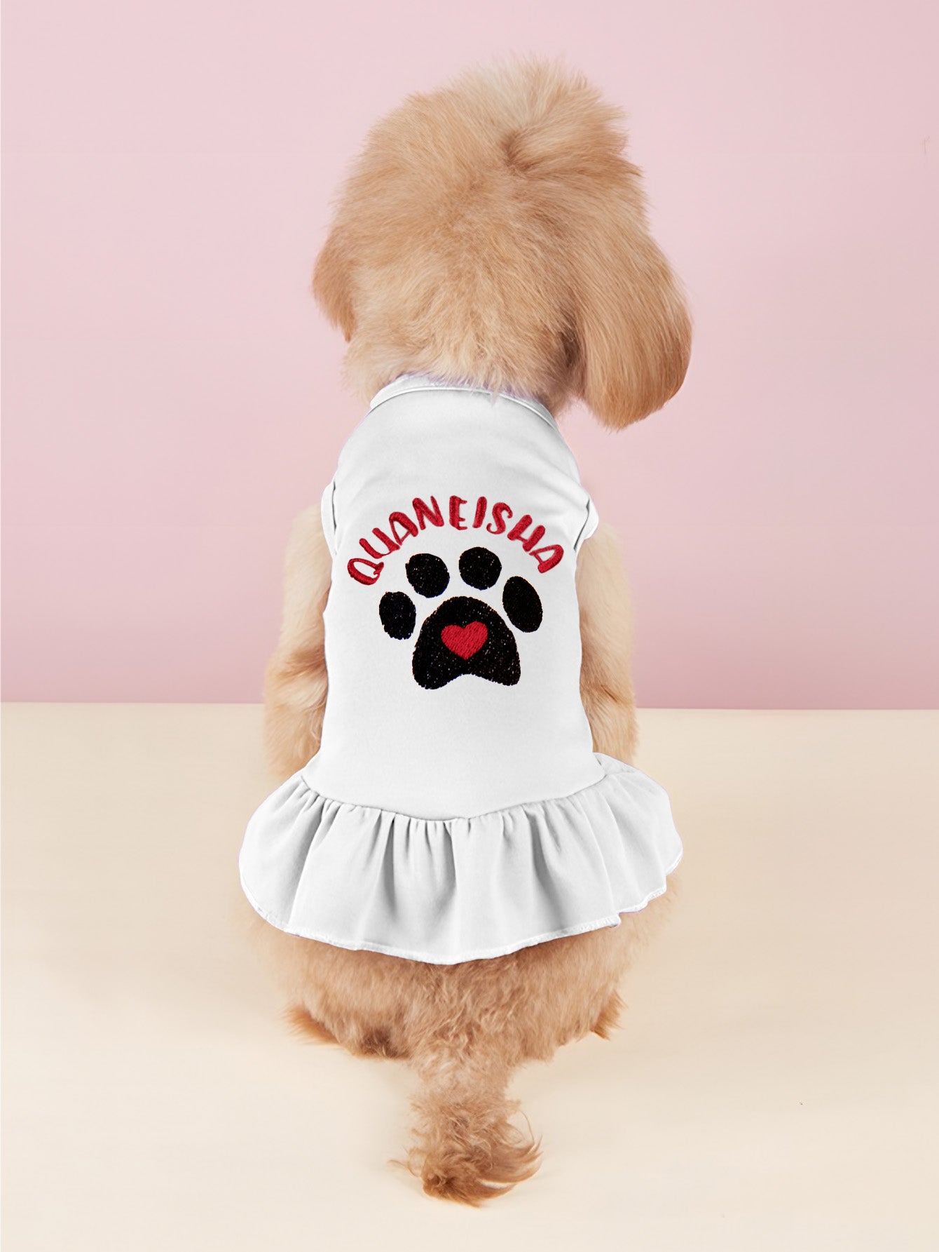 Personalized Dog Dress – Custom Embroidered Gift for Dog Lovers