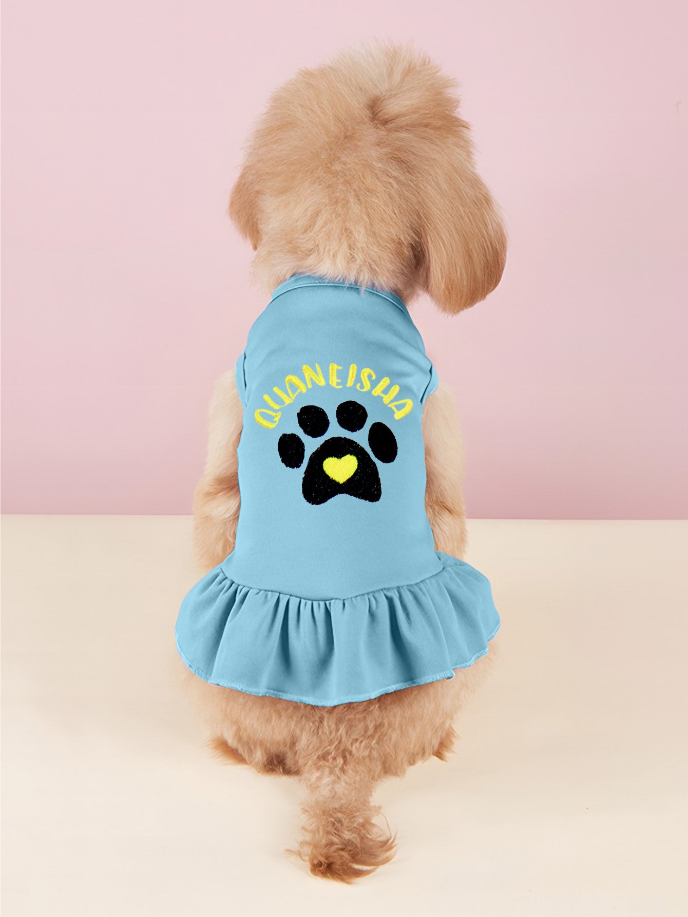 Personalized Dog Dress – Custom Embroidered Gift for Dog Lovers