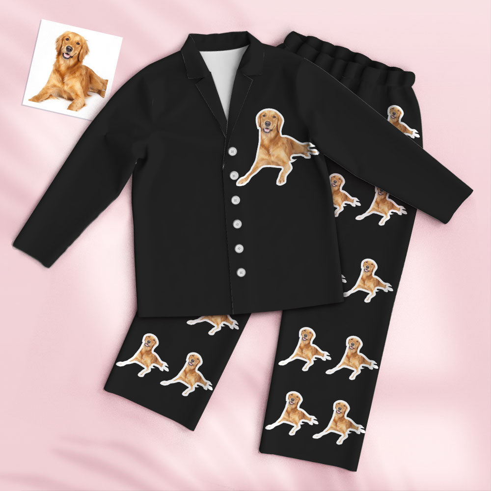 Custom Dog Photo Pajamas – Personalized Unisex Loungewear for Men & Women