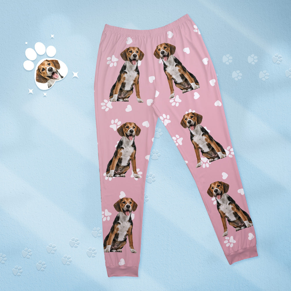 Custom Dog Photo Women’s Pajamas – Personalized Sleepwear Gift