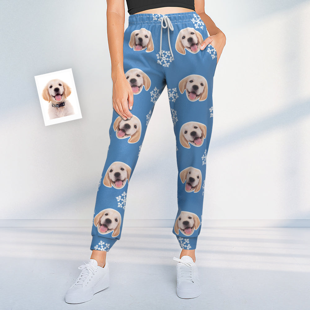 Personalized Dog Photo Joggers – Custom Casual Pants with Your Own Design