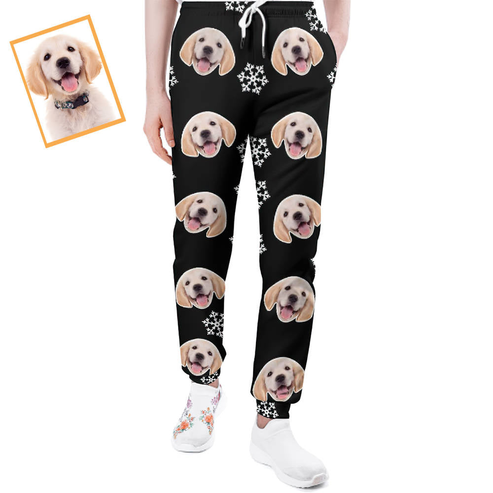 Personalized Dog Photo Joggers – Custom Casual Pants with Your Own Design