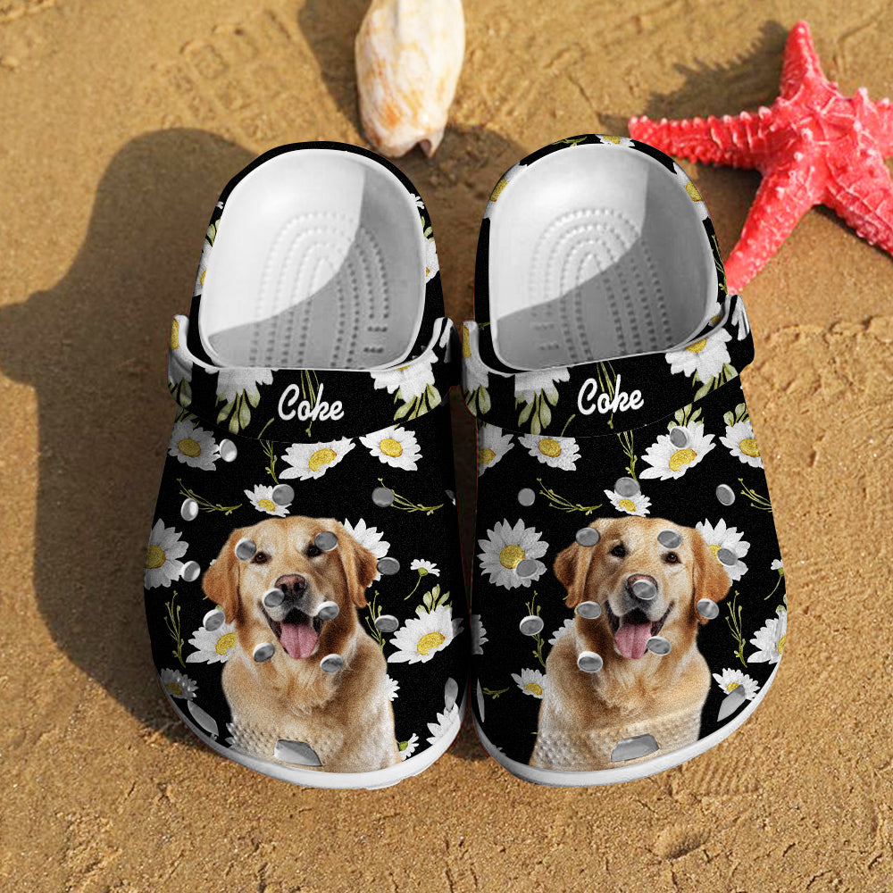 Personalized Dog Face Clog Slippers