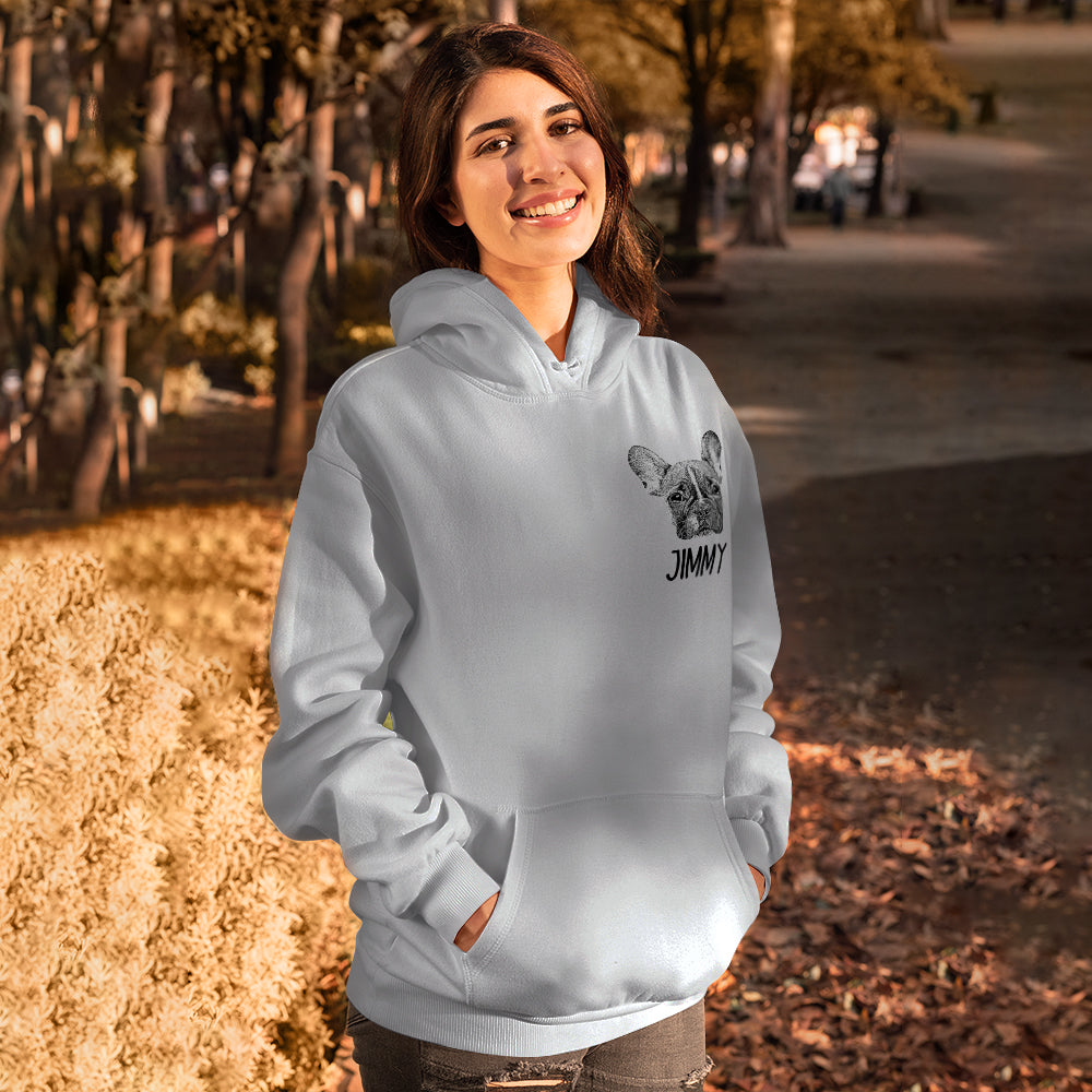 Custom Dog Portrait Sweatshirt – Personalized Gift for Dog Lovers
