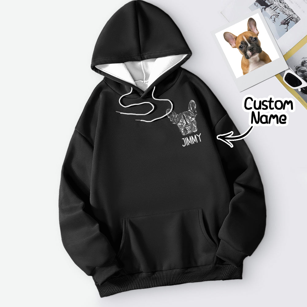 Custom Dog Portrait Sweatshirt – Personalized Gift for Dog Lovers