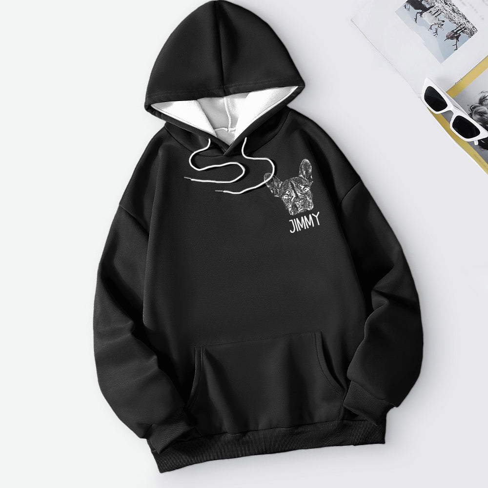 Custom Dog Portrait Sweatshirt – Personalized Gift for Dog Lovers