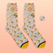Custom Dog Face Socks – Funny Personalized Gift for Any Occasion