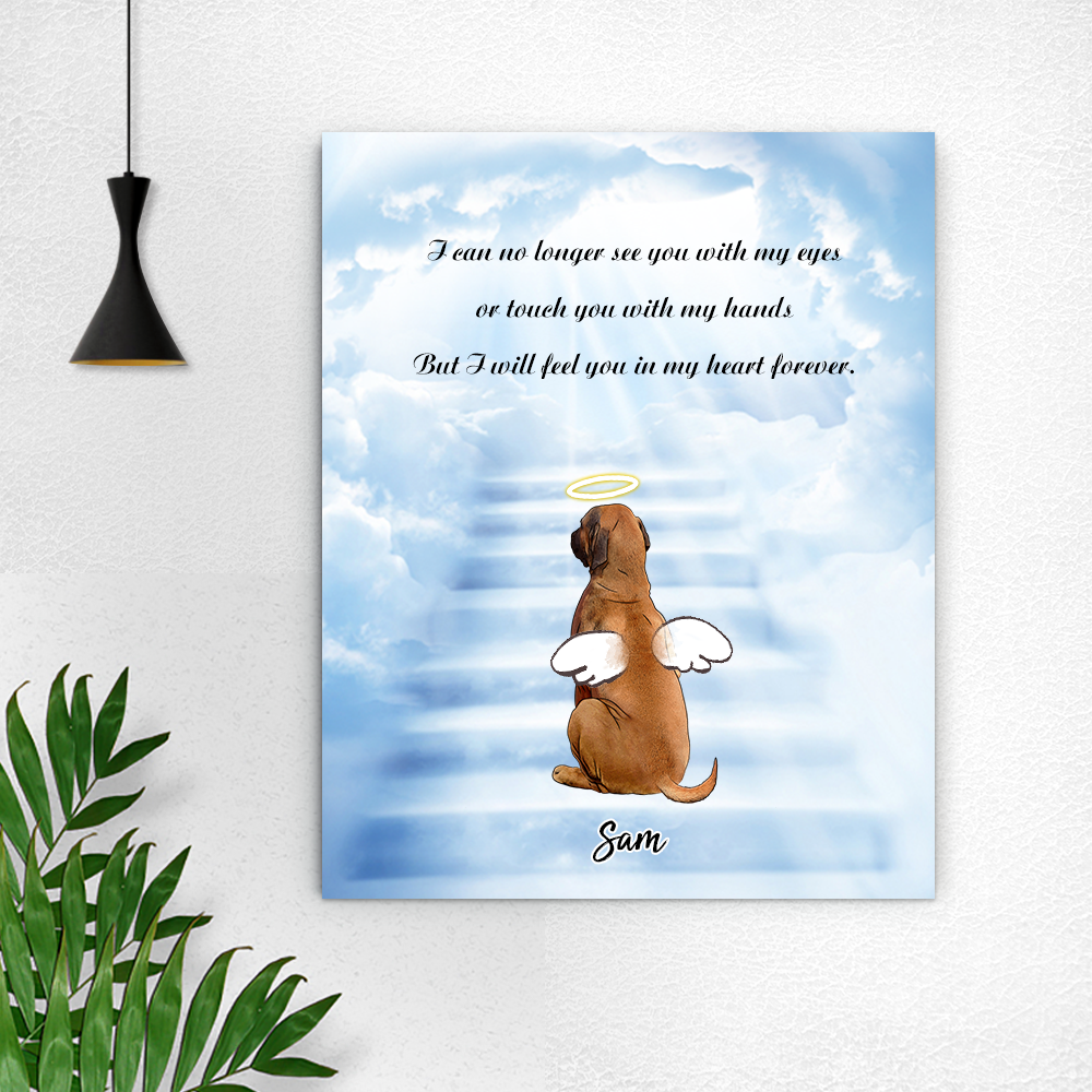 Custom Angel Pet Name Canvas Painting