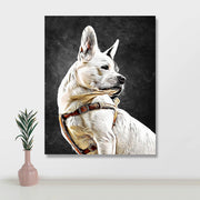Custom Framed Oil Painting – Personalized Dog Lover Gift