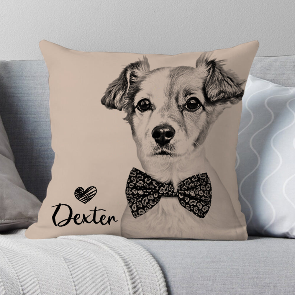 Personalized Dog Photo Pillow – Custom Dog Lover Gift