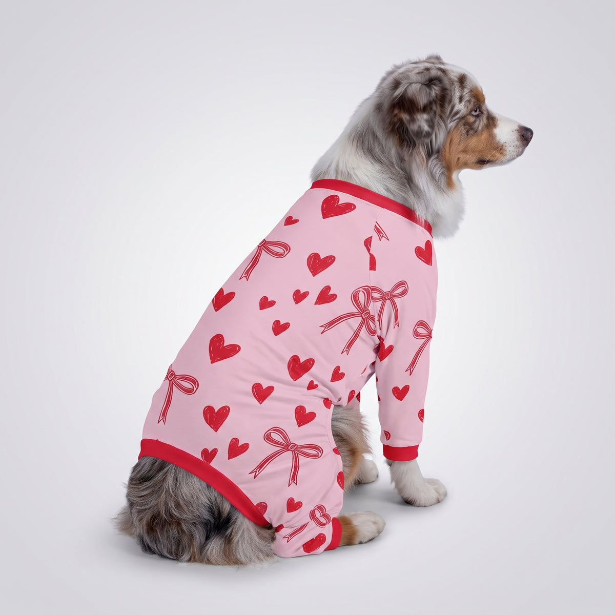 Sweetheart Bow Girl Dog Pajamas for Small and Big Dogs