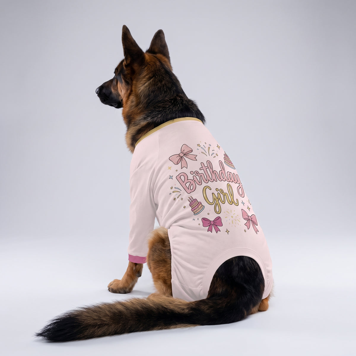 Birthday Party Girl Dog Pajamas for Small and Big Dogs