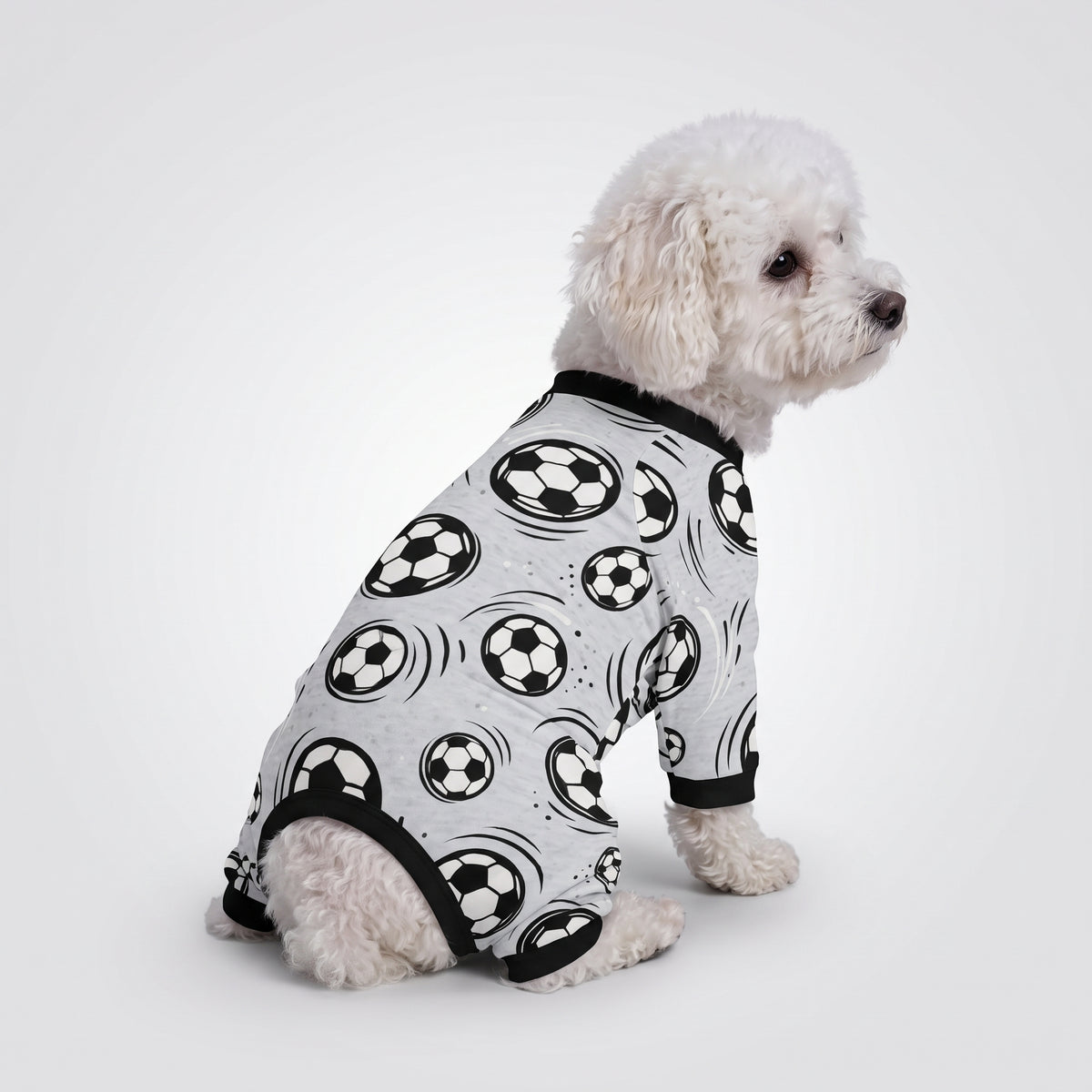 Soccer Ball Boy Dog Pajamas for Small and Big Dogs
