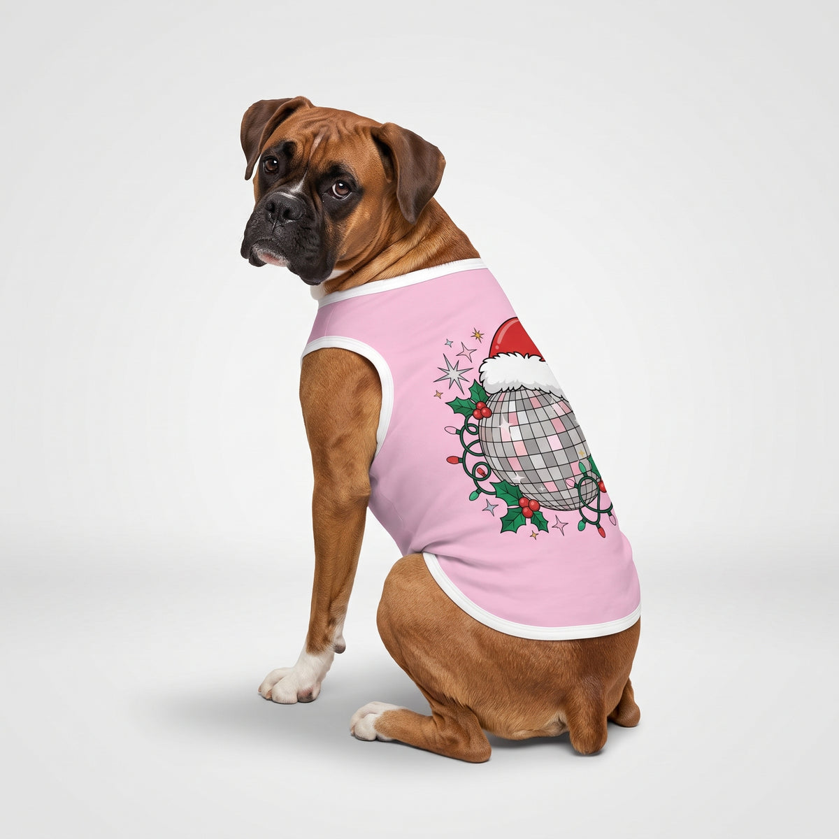 Christmas Disco Ball Big Dog Shirt