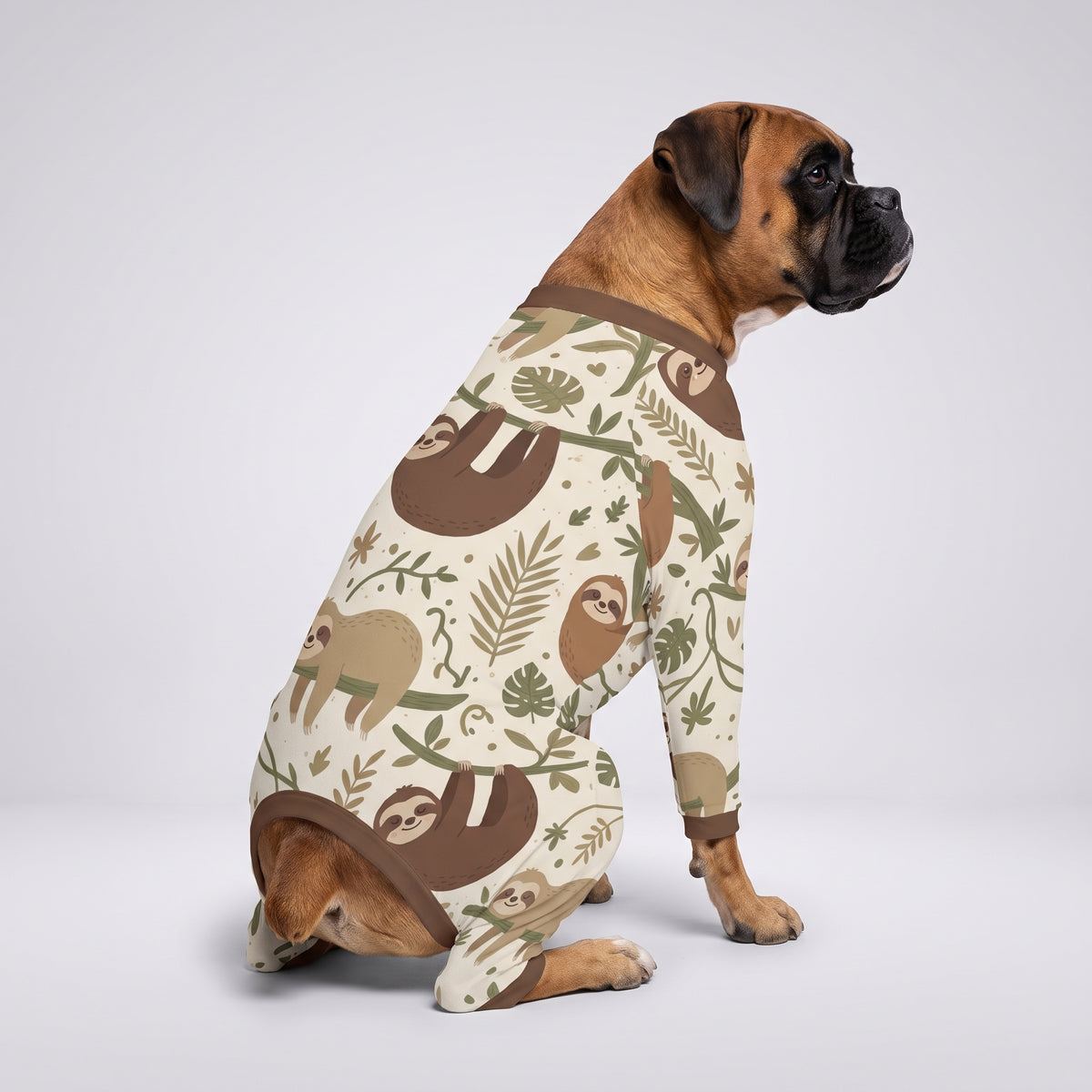 Sleepy Sloth Boy Dog Pajamas for Small and Big Dogs