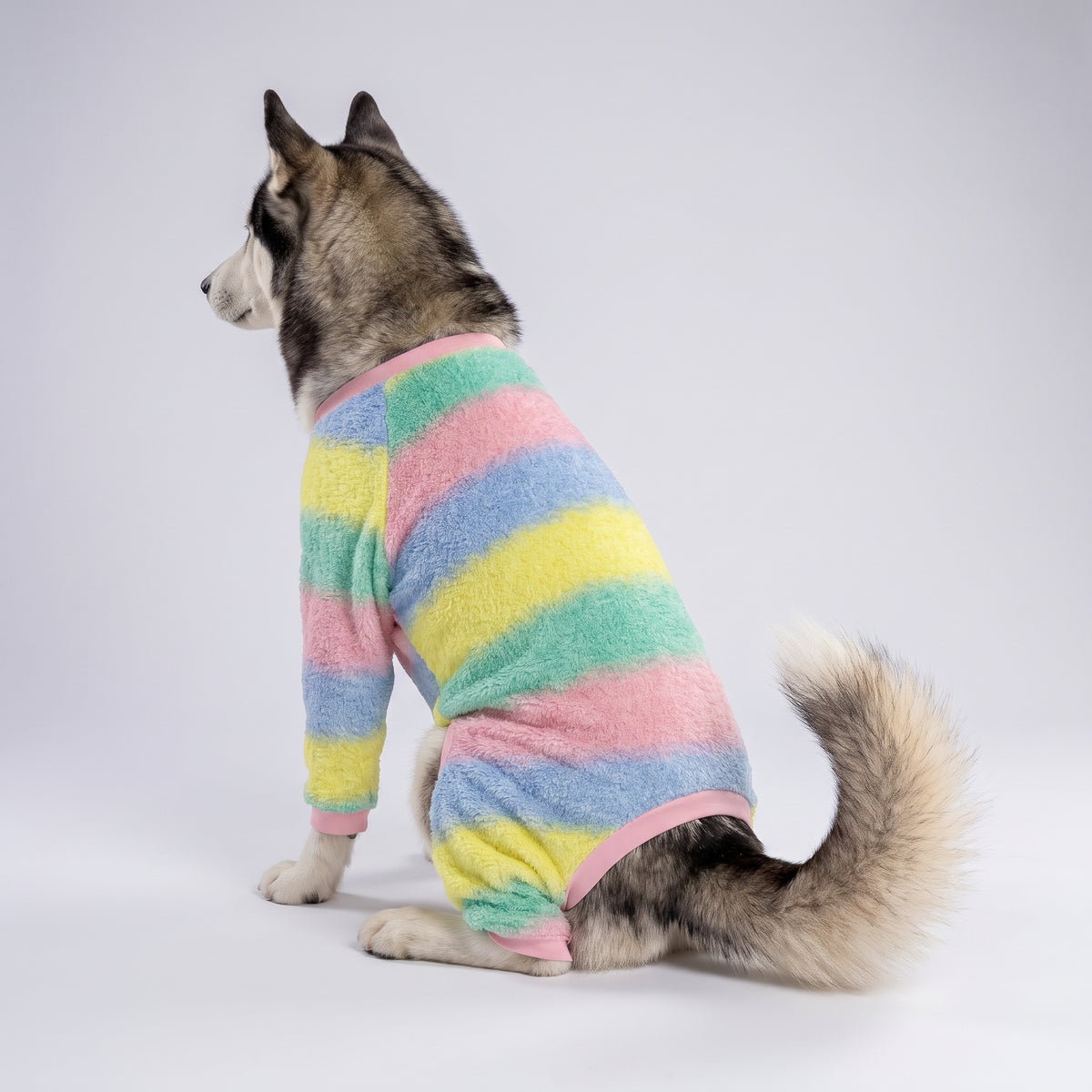Pastel Rainbow Girl Dog Pajamas for Small and Big Dogs