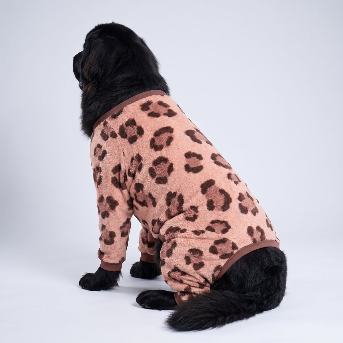 Blush Leopard Girl Dog Pajamas for Small and Big Dogs
